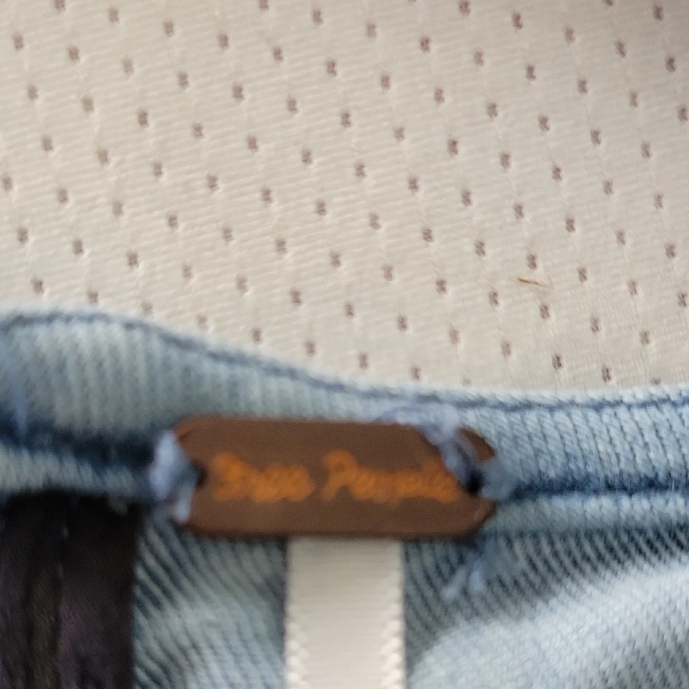 Free People Light Blue Denim Chambray Seamed Fit And Flare Skater Alex Dress - 6 - Picture 5 of 11